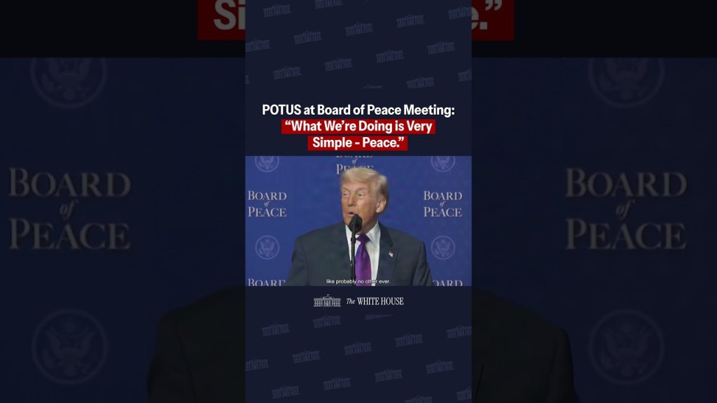 President Trump delivers remarks at the inaugural Board of Peace meeting 🕊️🇺🇸
