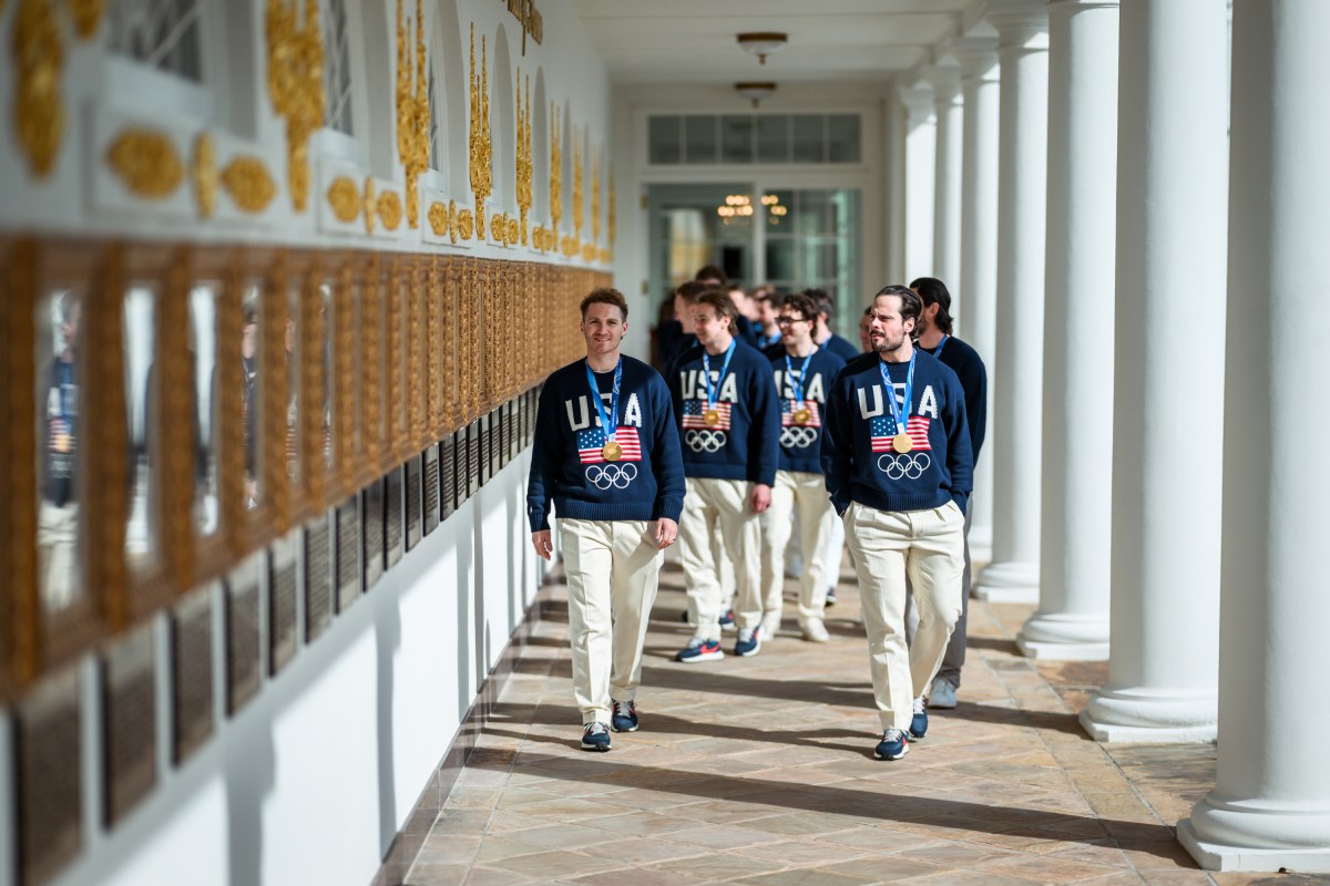 The U.S. Olympic Men’s Hockey Team tour the White House, Tuesday, February 24, 2026. (Official White House Photo by Daniel Torok)