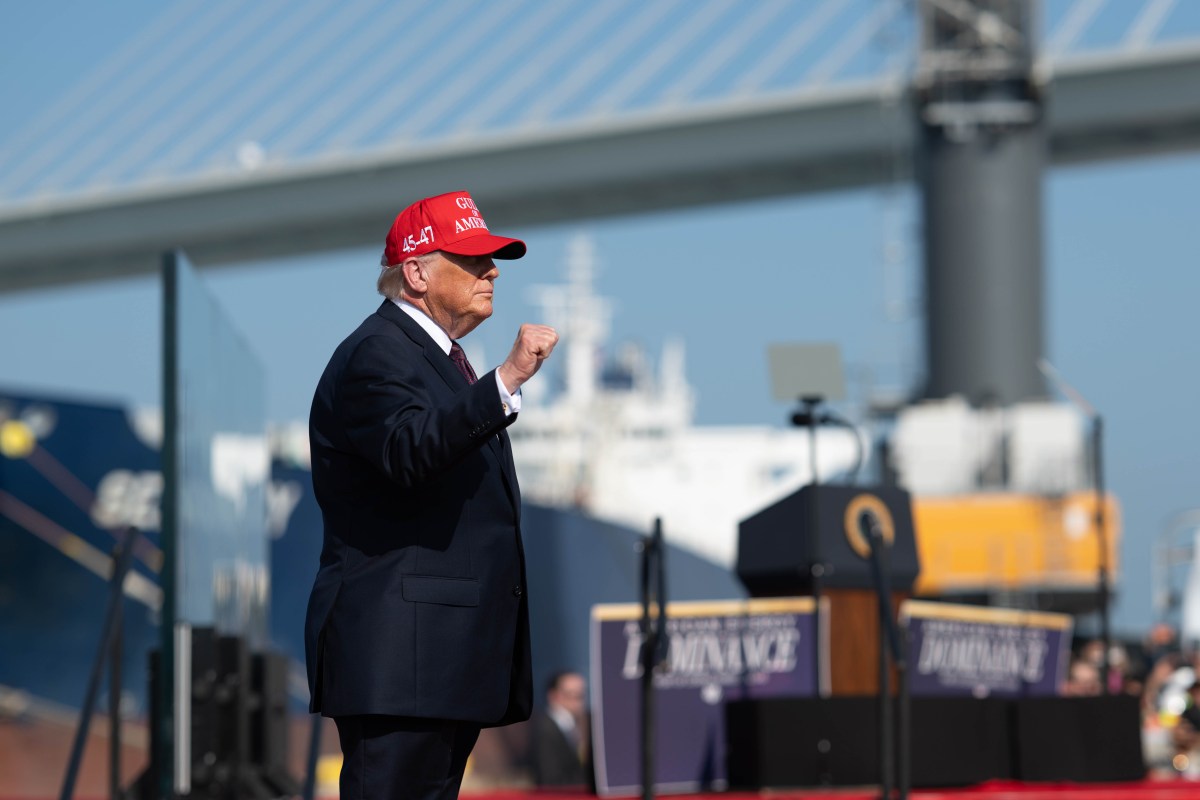 President Donald J. Trump delivers remarks on energy at the Port of Corpus Christi, Texas on Friday, February 27, 2026.  (Official White House Photo by Molly Riley)