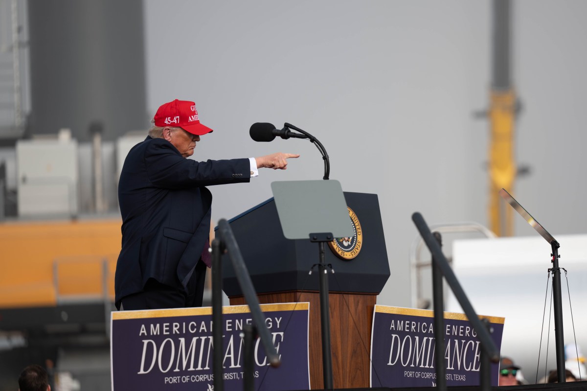 President Donald J. Trump delivers remarks on energy at the Port of Corpus Christi, Texas on Friday, February 27, 2026.  (Official White House Photo by Molly Riley)