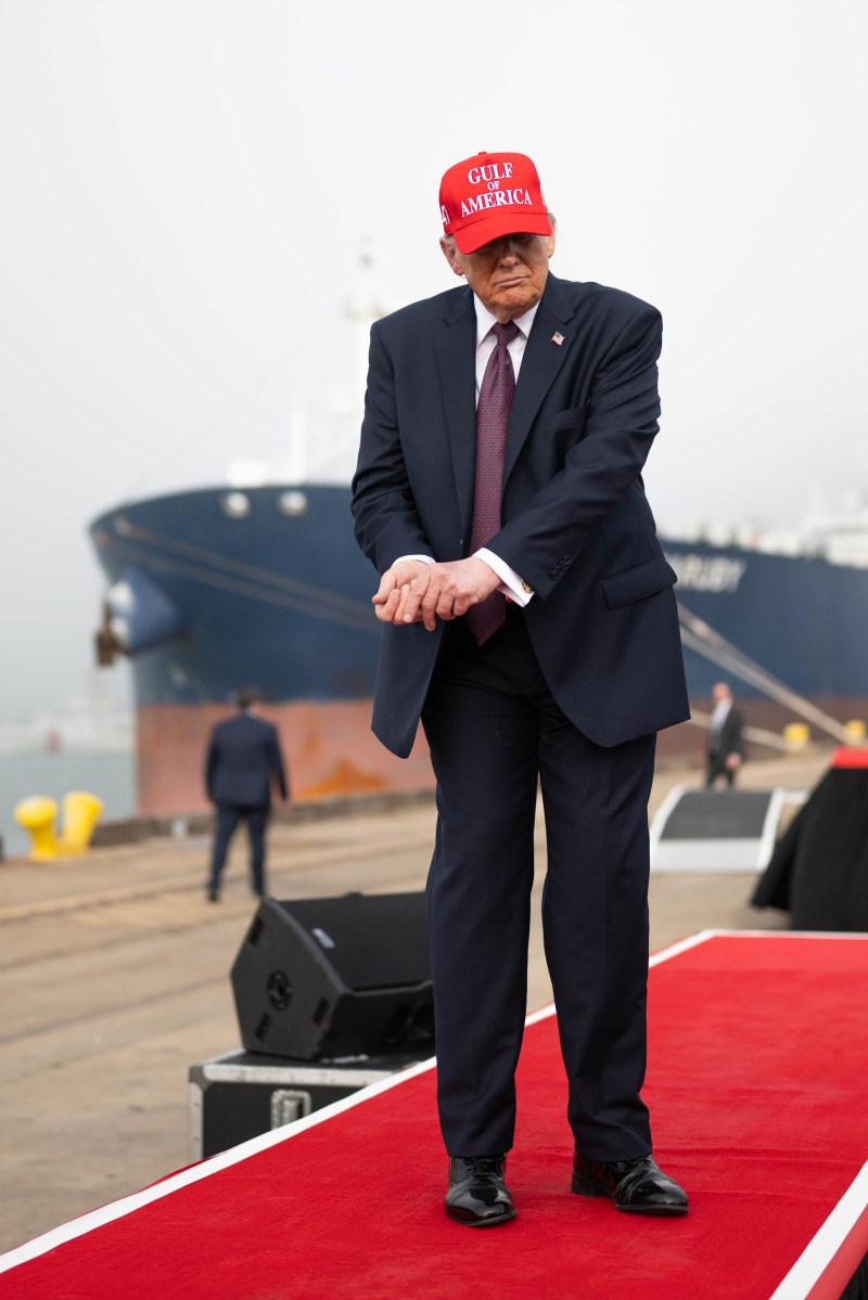 President Donald J. Trump delivers remarks on energy at the Port of Corpus Christi, Texas on Friday, February 27, 2026.  (Official White House Photo by Molly Riley)