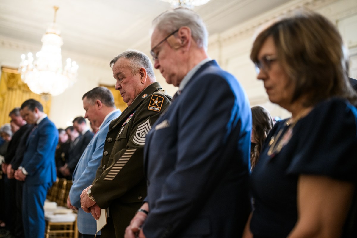 President Donald J. Trump participates in a Medal of Honor ceremony, Monday, March 2, 2026, in the East Room of the White House. (Official White House Photo by Daniel Torok)