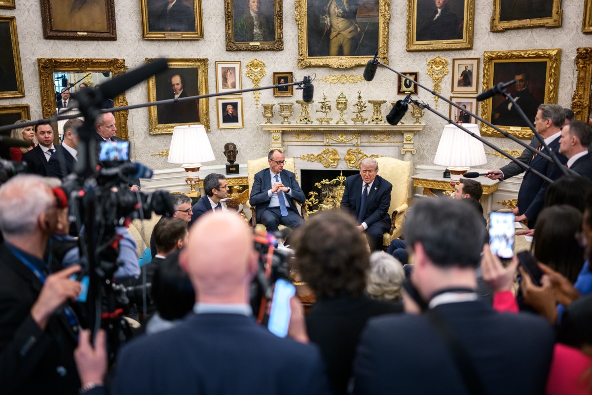 President Donald J. Trump hosts a bilateral meeting with German Chancellor Friedrich Merz in the Oval Office, Tuesday, March 3, 2026. (Official White House Photo by Daniel Torok)