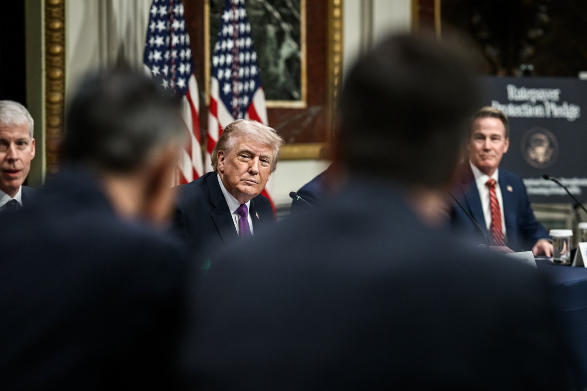 President Donald J. Trump participates in a Ratepayer Protection Pledge roundtable, Wednesday, March 4, 2026, in the Indian Treaty Room of the Eisenhower Executive Office Building at the White House. (Official White House Photo by Molly Riley)