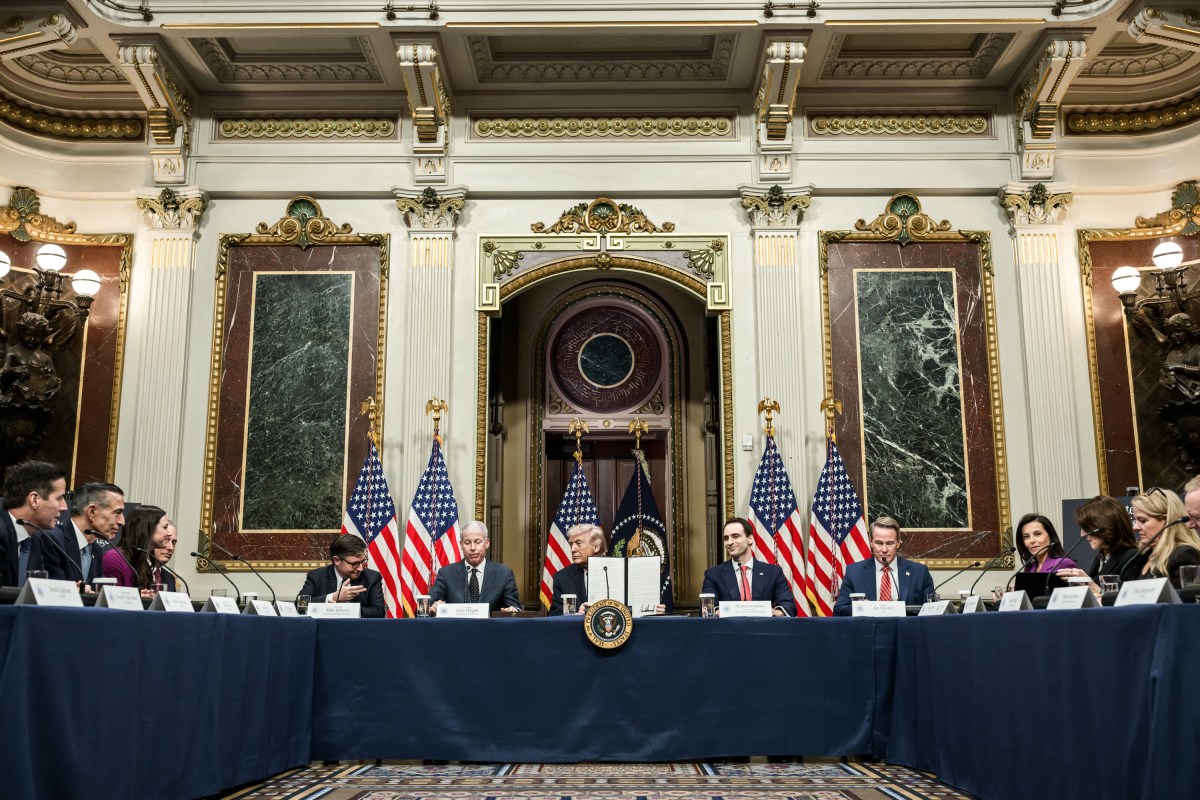 President Donald J. Trump participates in a Ratepayer Protection Pledge roundtable, Wednesday, March 4, 2026, in the Indian Treaty Room of the Eisenhower Executive Office Building at the White House. (Official White House Photo by Molly Riley)