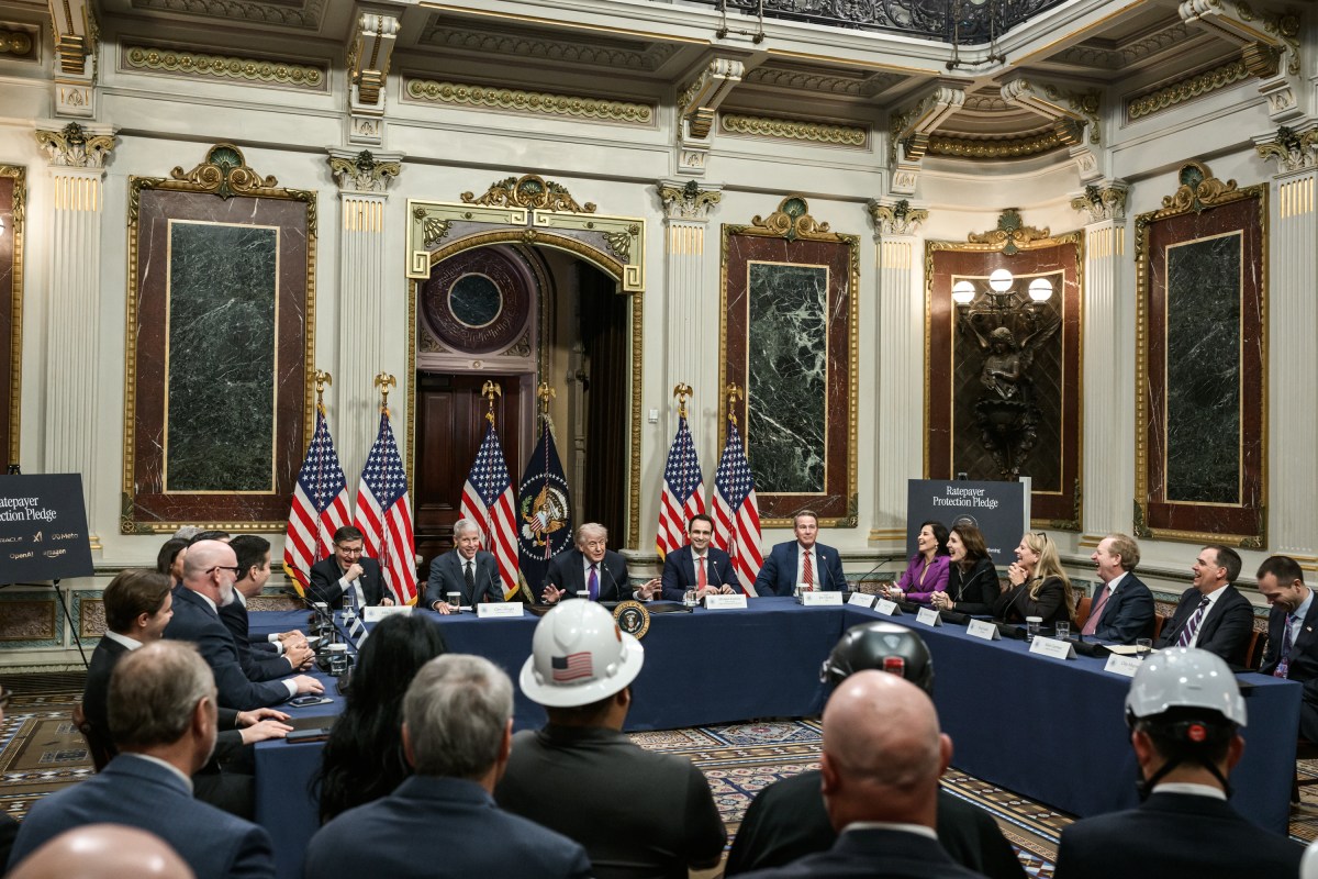 President Donald J. Trump participates in a Ratepayer Protection Pledge roundtable, Wednesday, March 4, 2026, in the Indian Treaty Room of the Eisenhower Executive Office Building at the White House. (Official White House Photo by Molly Riley)