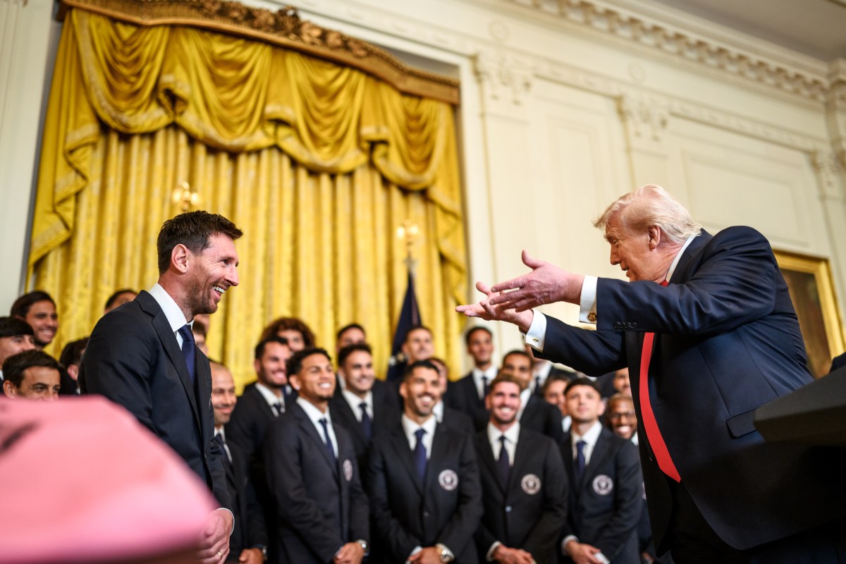 President Donald J. Trump delivers remarks at an event honoring Inter Miami CF’s Major League Soccer 2025 championship, Thursday, March 5, 2026, in the East Room of the White House. (Official White House Photo by Daniel Torok)