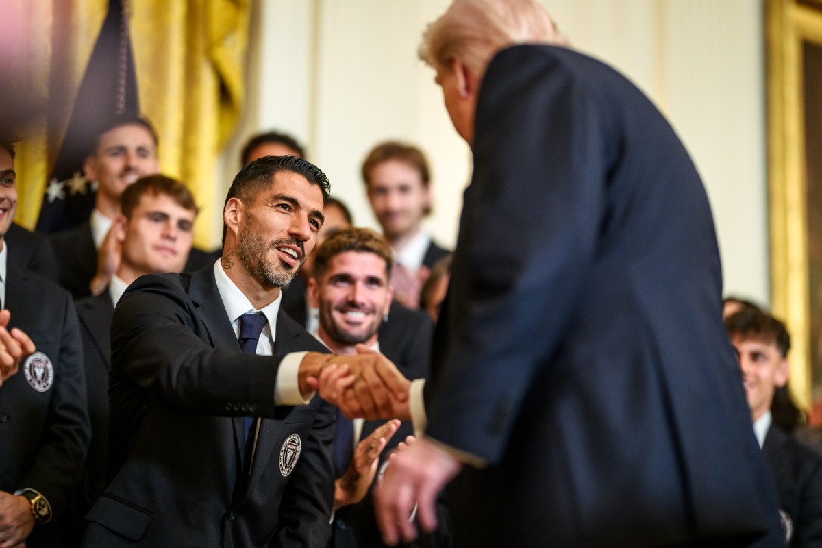 President Donald J. Trump delivers remarks at an event honoring Inter Miami CF’s Major League Soccer 2025 championship, Thursday, March 5, 2026, in the East Room of the White House. (Official White House Photo by Daniel Torok)