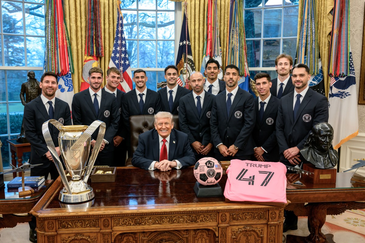 President Donald J. Trump delivers remarks at an event honoring Inter Miami CF’s Major League Soccer 2025 championship, Thursday, March 5, 2026, in the East Room of the White House. (Official White House Photo by Daniel Torok)