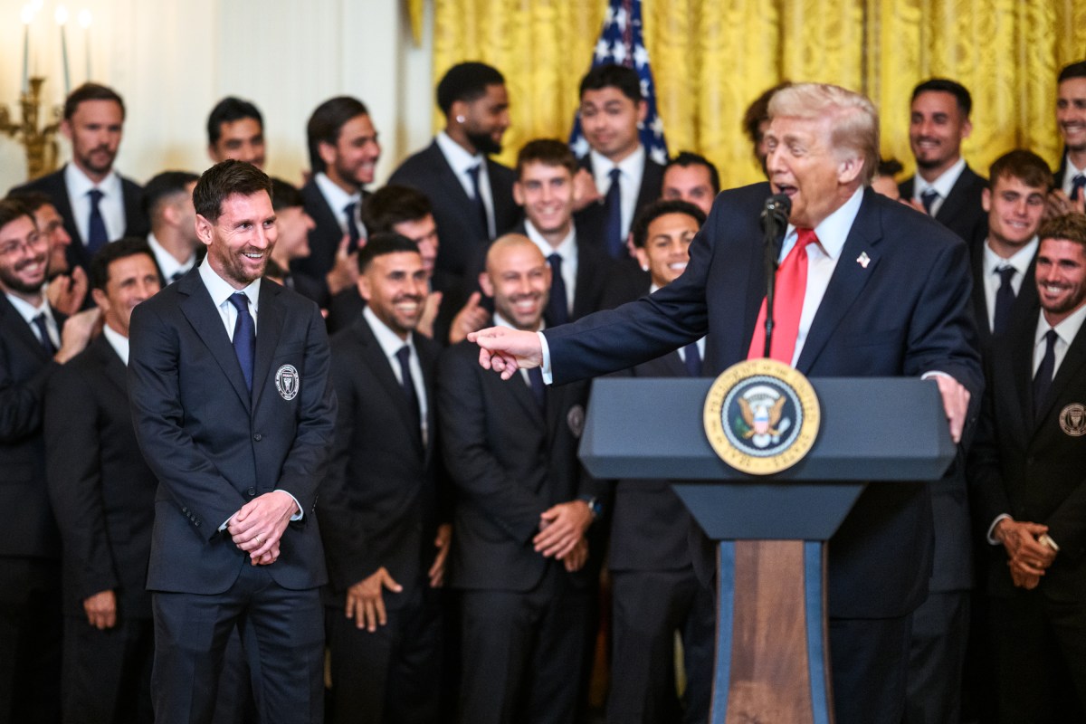 President Donald J. Trump delivers remarks at an event honoring Inter Miami CF’s Major League Soccer 2025 championship, Thursday, March 5, 2026, in the East Room of the White House. (Official White House Photo by Molly Riley)