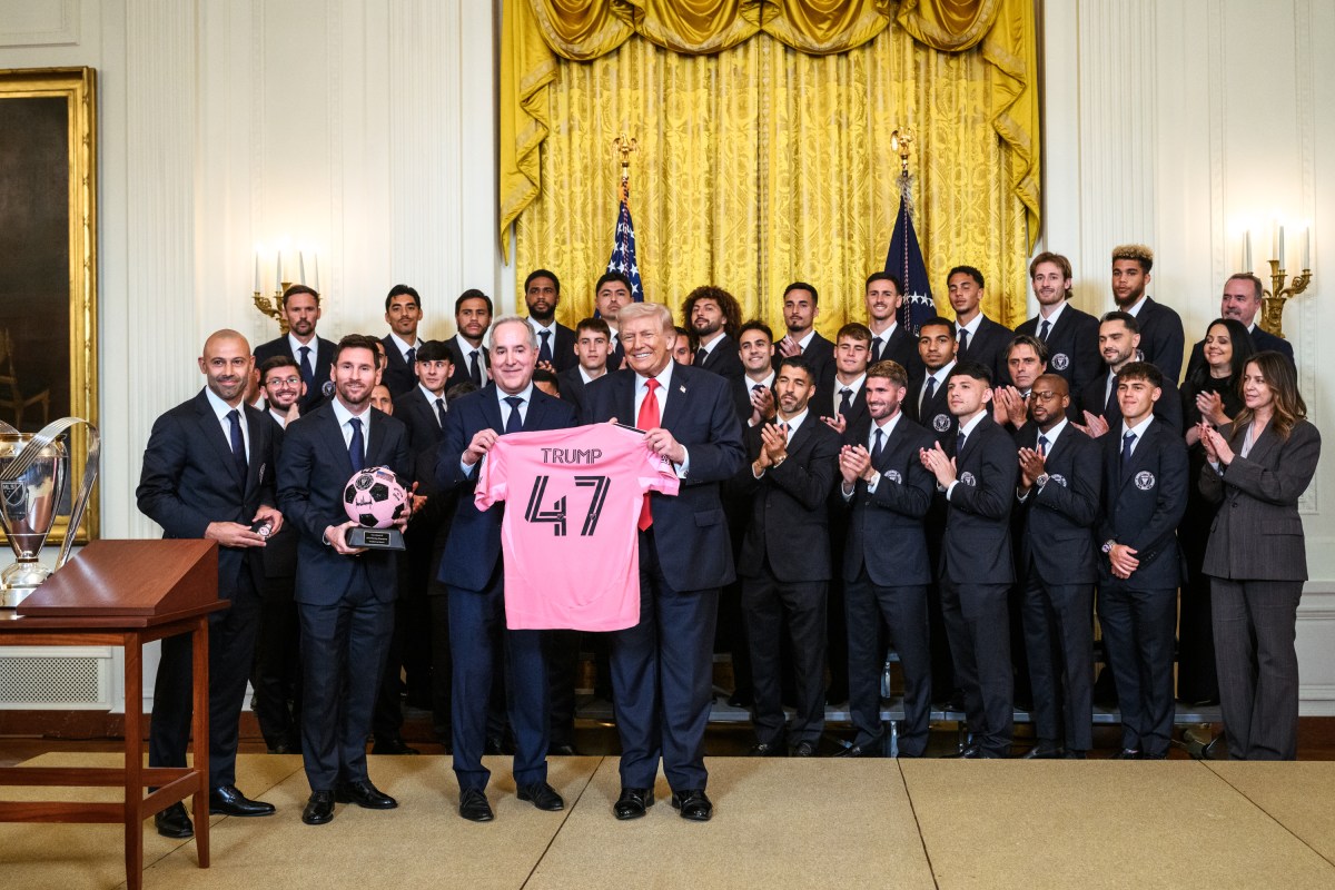 President Donald J. Trump delivers remarks at an event honoring Inter Miami CF’s Major League Soccer 2025 championship, Thursday, March 5, 2026, in the East Room of the White House. (Official White House Photo by Molly Riley)