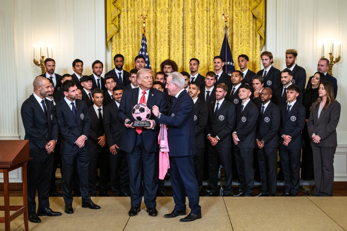 President Donald J. Trump delivers remarks at an event honoring Inter Miami CF’s Major League Soccer 2025 championship, Thursday, March 5, 2026, in the East Room of the White House. (Official White House Photo by Molly Riley)