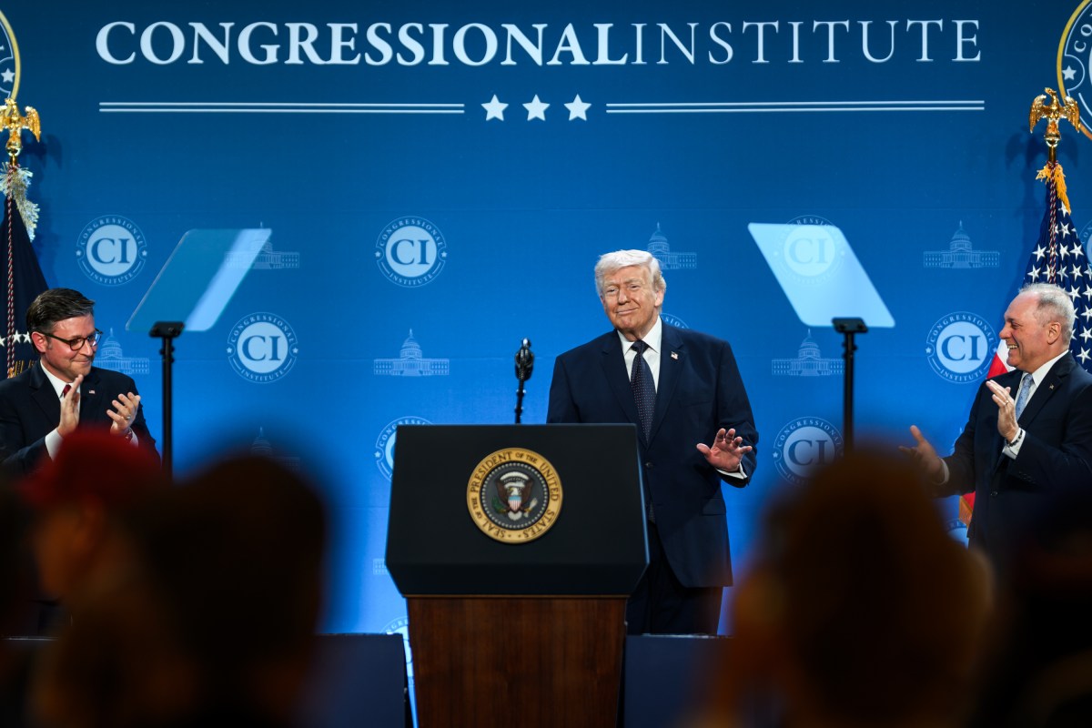 President Donald J. Trump delivers remarks at the Republican Members Issues Conference at Trump National Doral Miami, Monday, March 9, 2026, in Miami, Florida.(Official White House Photo by Daniel Torok)