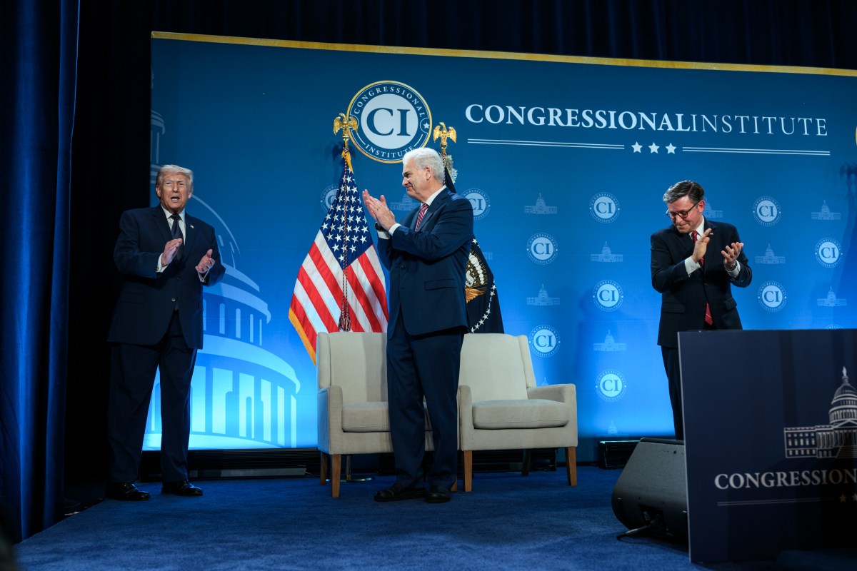 President Donald J. Trump delivers remarks at the Republican Members Issues Conference at Trump National Doral Miami, Monday, March 9, 2026, in Miami, Florida. (Official White House Photo by Molly Riley)