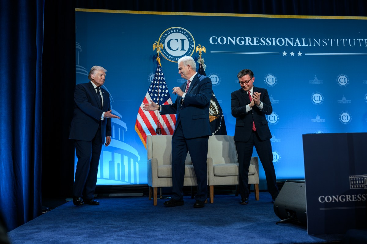 President Donald J. Trump delivers remarks at the Republican Members Issues Conference at Trump National Doral Miami, Monday, March 9, 2026, in Miami, Florida. (Official White House Photo by Molly Riley)