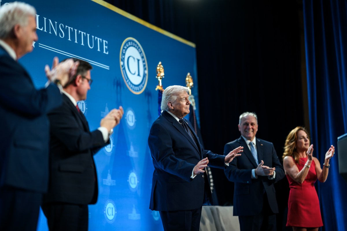 President Donald J. Trump delivers remarks at the Republican Members Issues Conference at Trump National Doral Miami, Monday, March 9, 2026, in Miami, Florida. (Official White House Photo by Molly Riley)