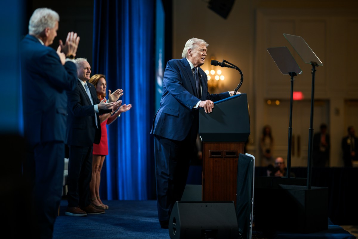 President Donald J. Trump delivers remarks at the Republican Members Issues Conference at Trump National Doral Miami, Monday, March 9, 2026, in Miami, Florida. (Official White House Photo by Molly Riley)