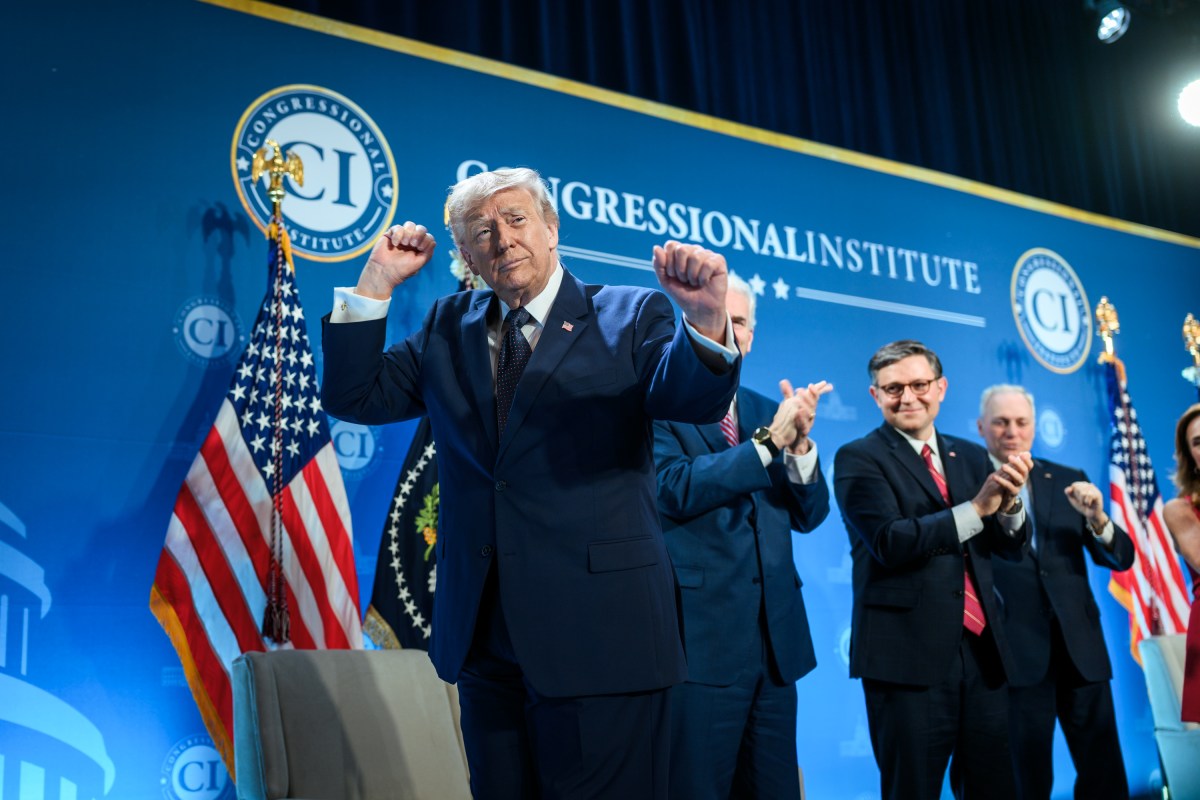 President Donald J. Trump delivers remarks at the Republican Members Issues Conference at Trump National Doral Miami, Monday, March 9, 2026, in Miami, Florida. (Official White House Photo by Molly Riley)