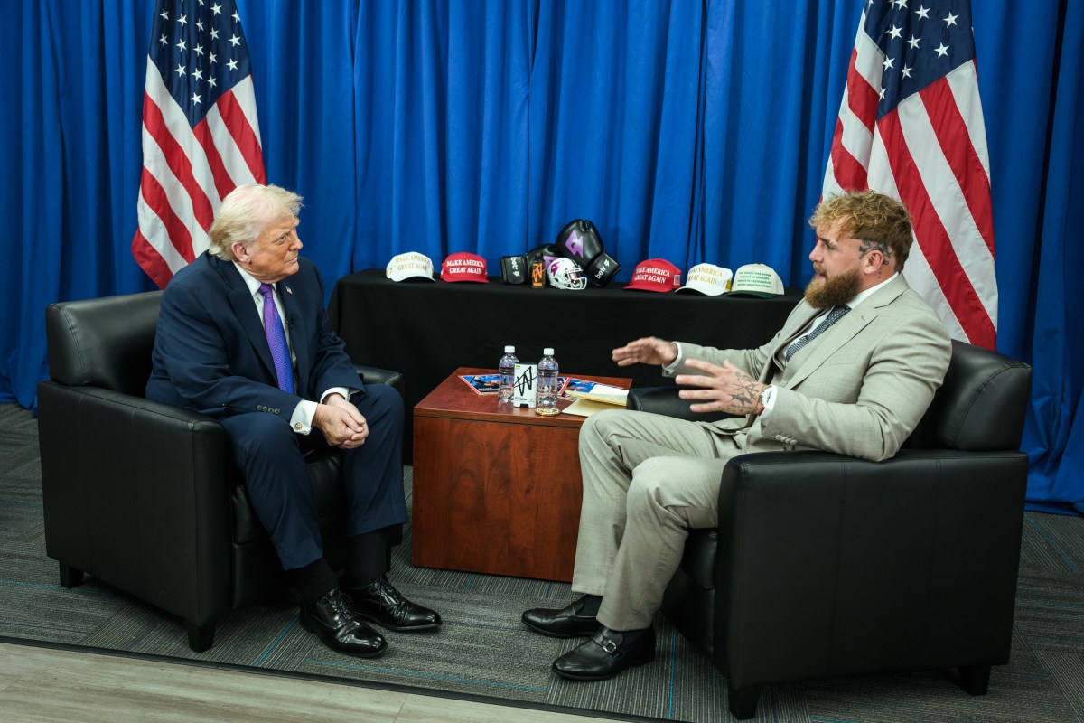 President Donald J. Trump participates in an interview with podcaster Jake Paul at Verst Logistics Manufacturing in Hebron, Kentucky on Wednesday, March 11, 2026. (Official White House Photo by Joyce N. Boghosian)
