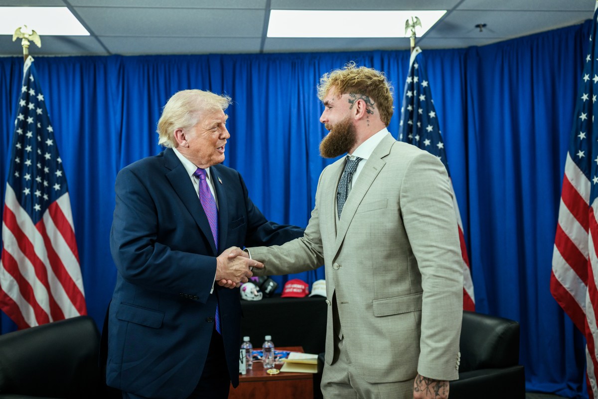 President Donald J. Trump participates in an interview with podcaster Jake Paul at Verst Logistics Manufacturing in Hebron, Kentucky on Wednesday, March 11, 2026. (Official White House Photo by Joyce N. Boghosian)