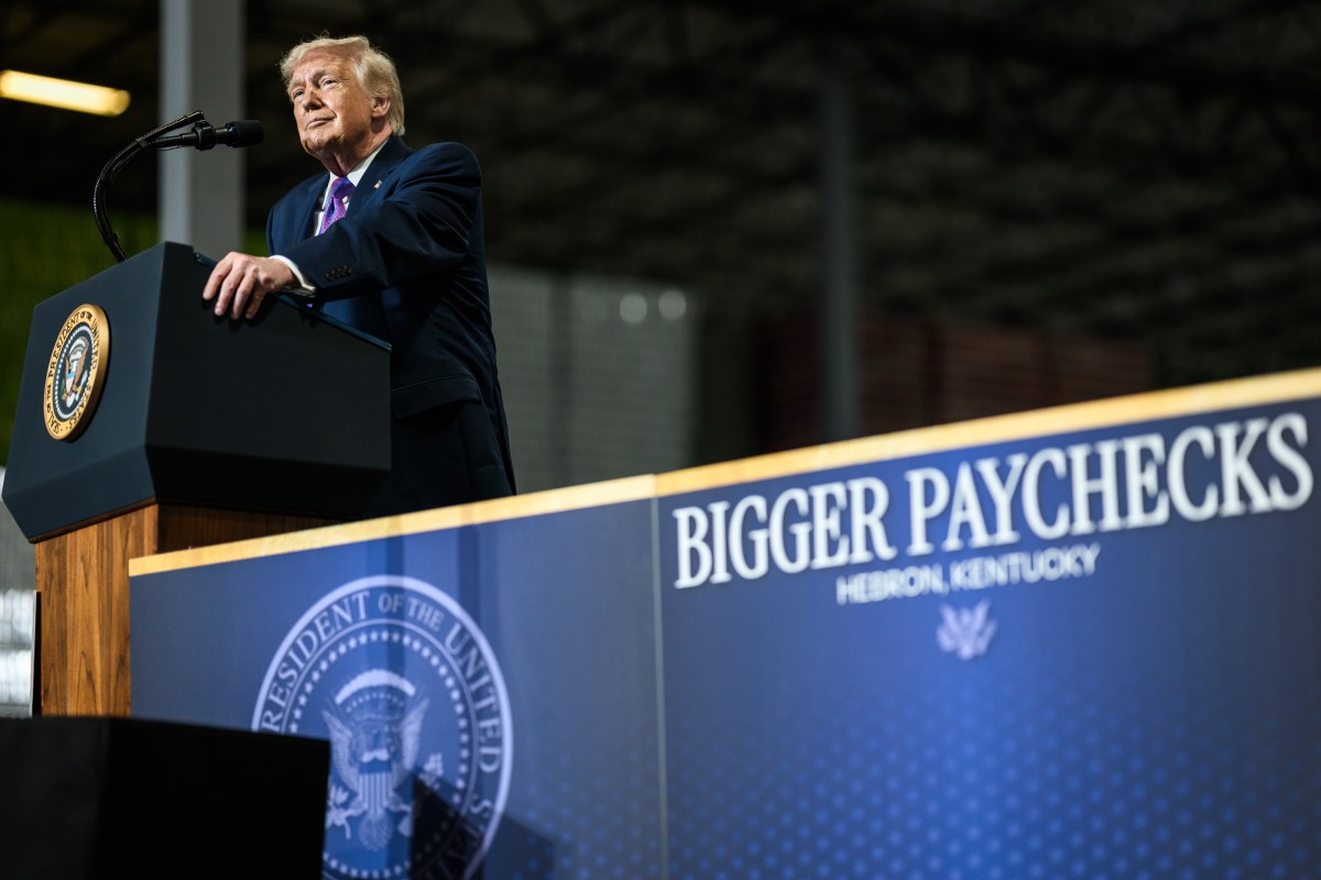 President Donald J. Trump delivers remarks at Verst Logistics Manufacturing in Hebron, Kentucky on Wednesday, March 11, 2026. (Official White House Photo by Joyce N. Boghosian)