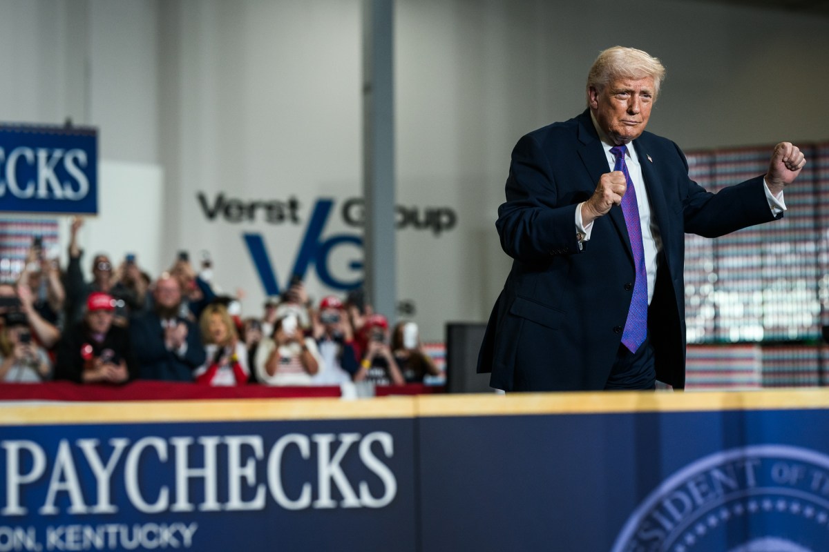 President Donald J. Trump delivers remarks at Verst Logistics Manufacturing in Hebron, Kentucky on Wednesday, March 11, 2026. (Official White House Photo by Joyce N. Boghosian)
