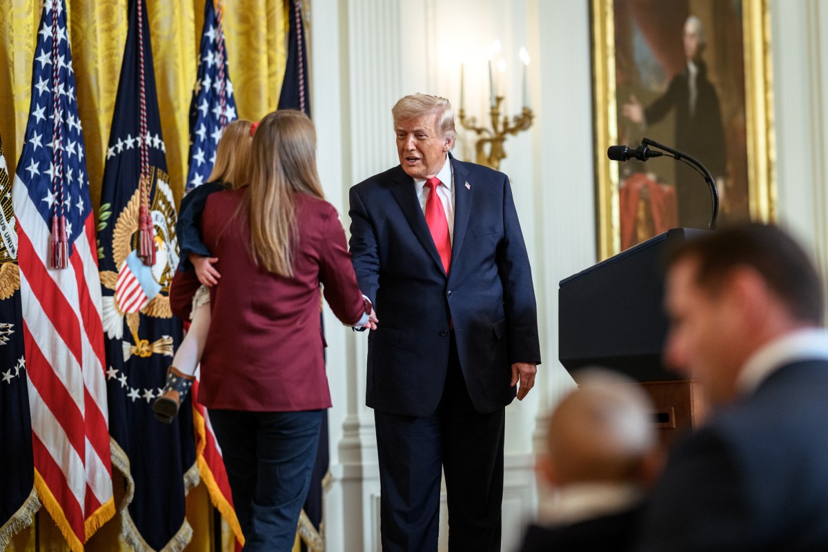 President Donald J. Trump delivers remarks at an event celebrating Women’s History Month and National Working Mom’s Day, Thursday, March 12, 2026, in the East Room of the White House. (Official White House Photo by Joyce N. Boghosian)