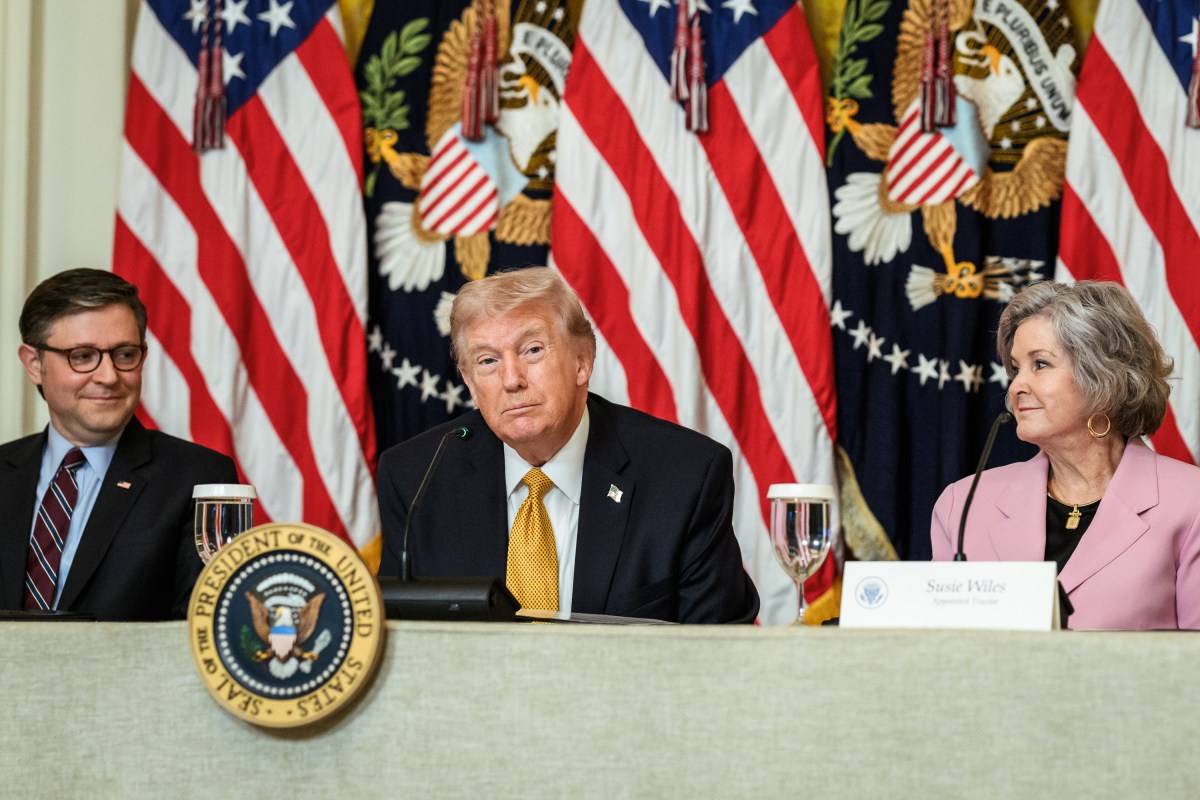 President Donald J. Trump meets with members of the Trump-Kennedy Center board during a luncheon in the East Room of the White House, Monday, March 16, 2026.  (Official White House Photo by Joyce N. Boghosian)