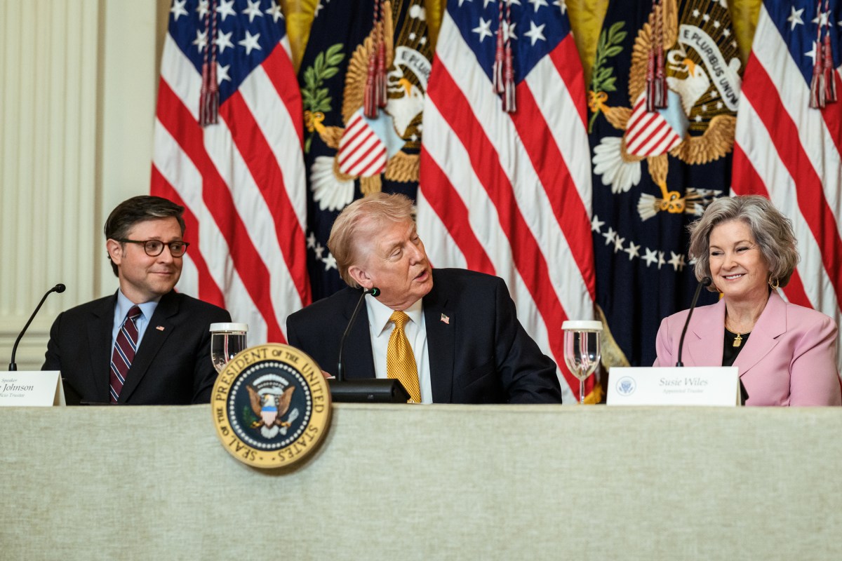 President Donald J. Trump meets with members of the Trump-Kennedy Center board during a luncheon in the East Room of the White House, Monday, March 16, 2026.  (Official White House Photo by Joyce N. Boghosian)