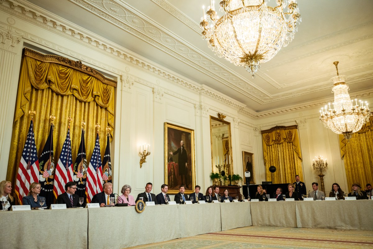 President Donald J. Trump meets with members of the Trump-Kennedy Center board during a luncheon in the East Room of the White House, Monday, March 16, 2026.  (Official White House Photo by Joyce N. Boghosian)
