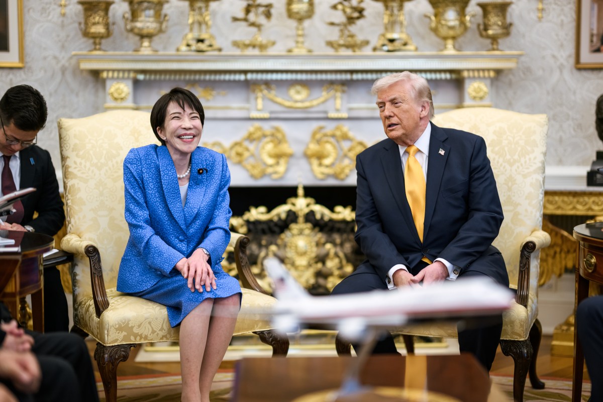 President Donald J. Trump participates in a Bilateral meeting with Japanese Prime Minister Sanae Takaichi in the Oval Office, Thursday, March 19, 2026. (Official White House Photo by Daniel Torok)