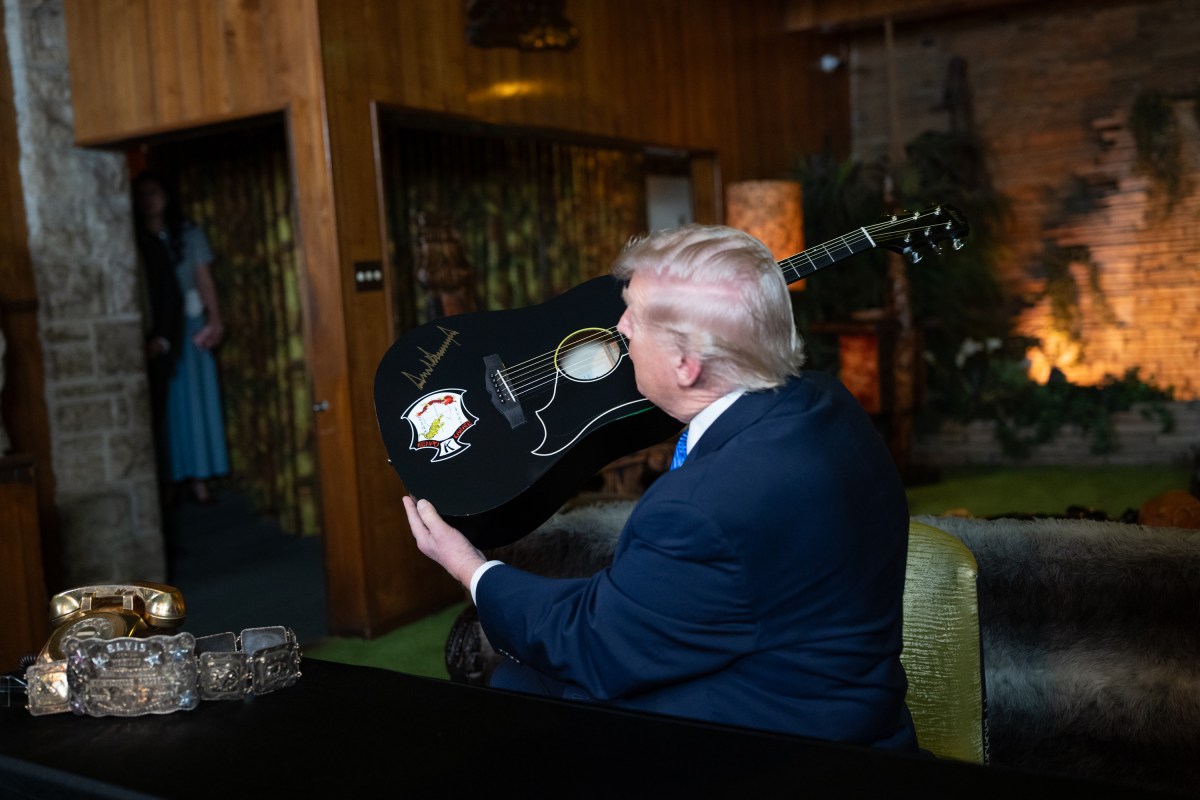 President Donald J. Trump tours Graceland, Monday, March 23, 2026, in Memphis, Tennessee. (White House photo by Molly Riley)