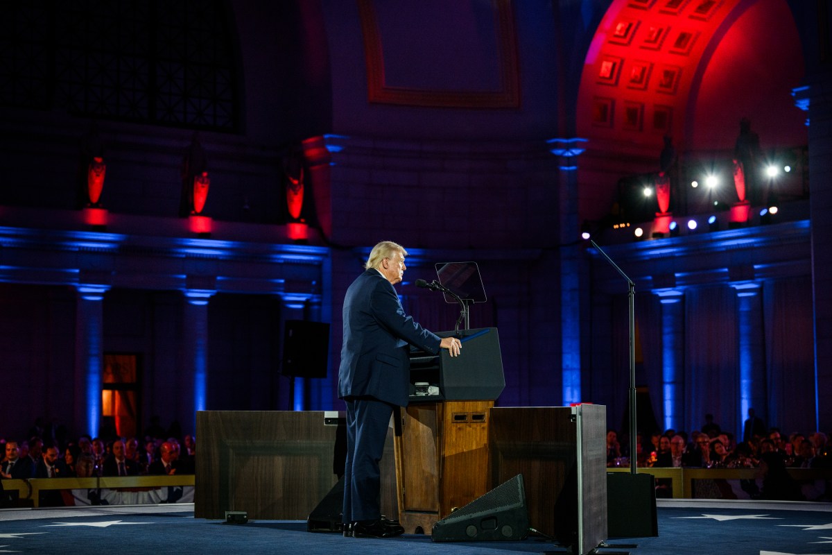 President Donald Trump delivers remarks at a meeting of the National Republican Congressional Committee, Wednesday, March 25, 2026, at Union Station in Washington, D.C. (Official White House photo by Joyce N. Boghosian)