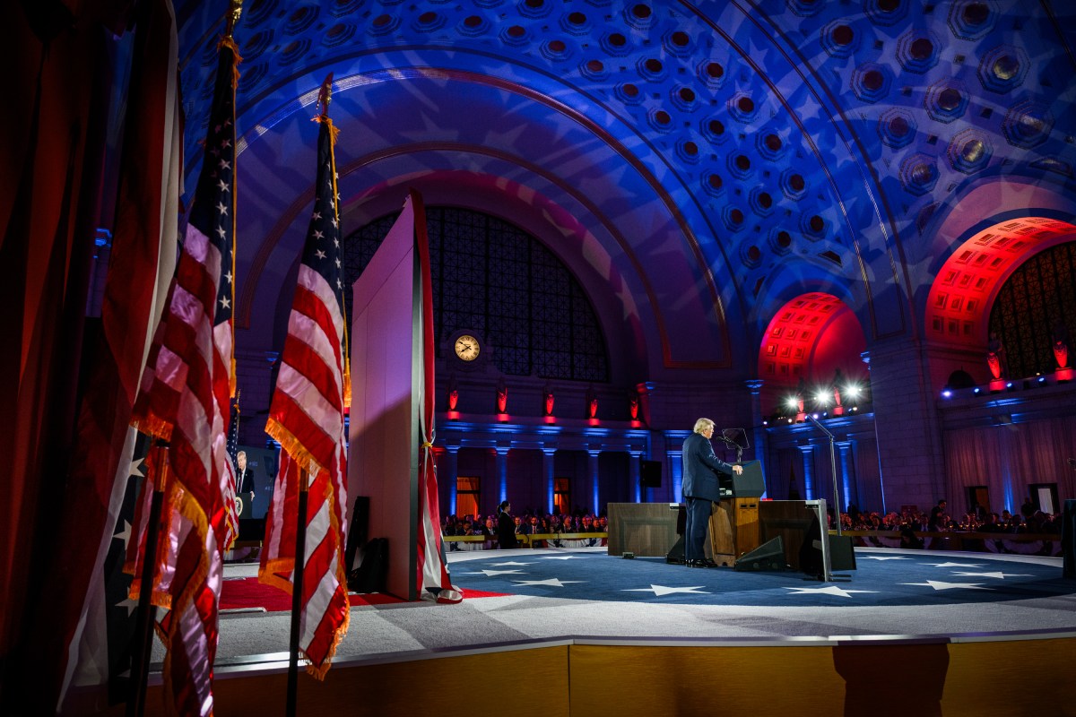 President Donald Trump delivers remarks at a meeting of the National Republican Congressional Committee, Wednesday, March 25, 2026, at Union Station in Washington, D.C. (Official White House photo by Joyce N. Boghosian)