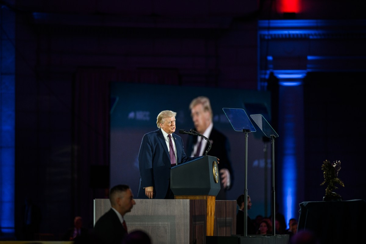 President Donald Trump delivers remarks at a meeting of the National Republican Congressional Committee, Wednesday, March 25, 2026, at Union Station in Washington, D.C. (Official White House photo by Joyce N. Boghosian)