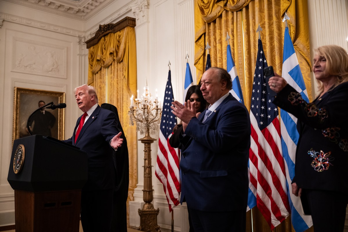 President Donald J. Trump delivers remarks at a Greek Independence Day reception in the East Room of the White House, Thursday, March 26, 2026. (Official White House photo by Joyce Boghosian)