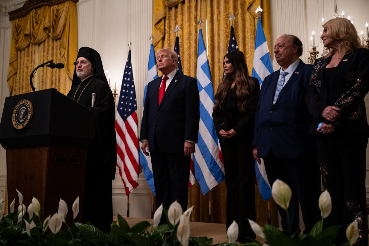 President Donald J. Trump delivers remarks at a Greek Independence Day reception in the East Room of the White House, Thursday, March 26, 2026. (Official White House photo by Joyce Boghosian)