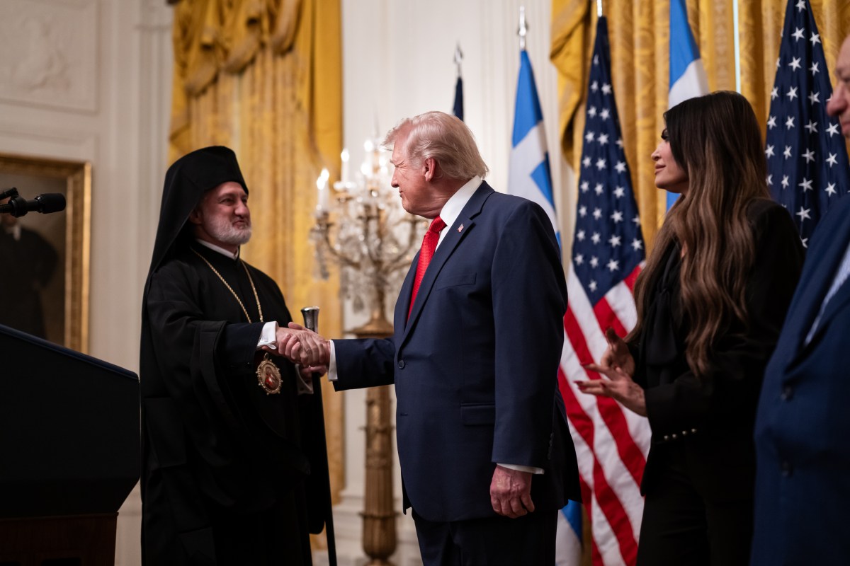 President Donald J. Trump delivers remarks at a Greek Independence Day reception in the East Room of the White House, Thursday, March 26, 2026. (Official White House photo by Joyce Boghosian)