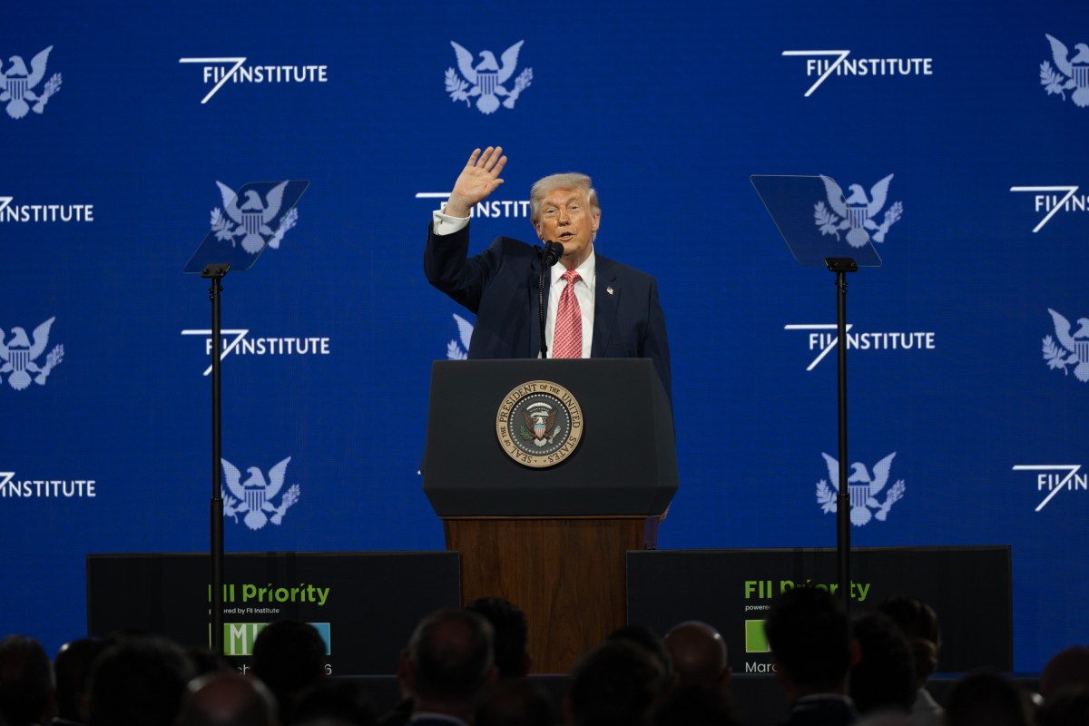 President Donald J. Trump delivers remarks at the F11 PRIORITY Summit at the Faena Forum in Miami, Florida on Friday, March 27, 2026.(Official White House Photo by Molly Riley)