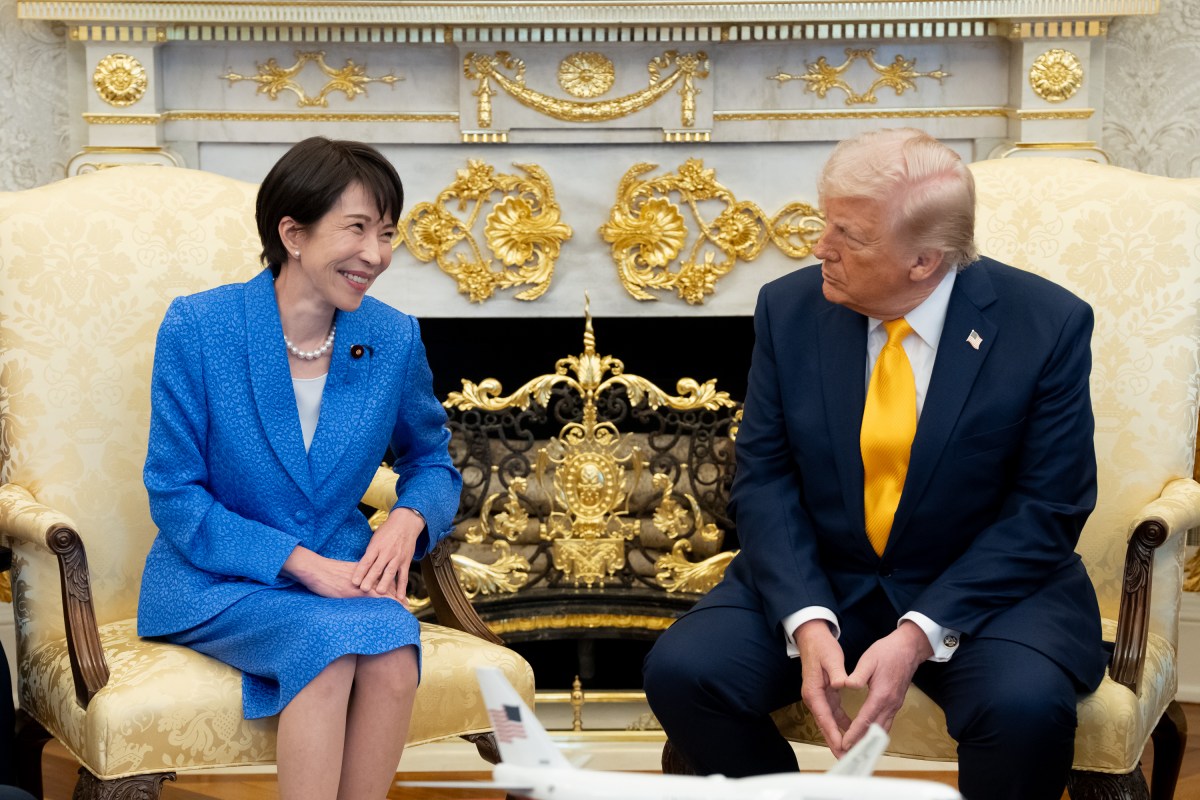 President Donald J. Trump participates in a Bilateral meeting with Japanese Prime Minister Sanae Takaichi in the Oval Office, Thursday, March 19, 2026. (Official White House Photo by Emily J. Higgins.)