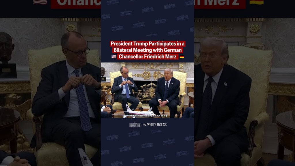 President Trump and German Chancellor Merz meet in the Oval Office. 🇺🇸🇩🇪