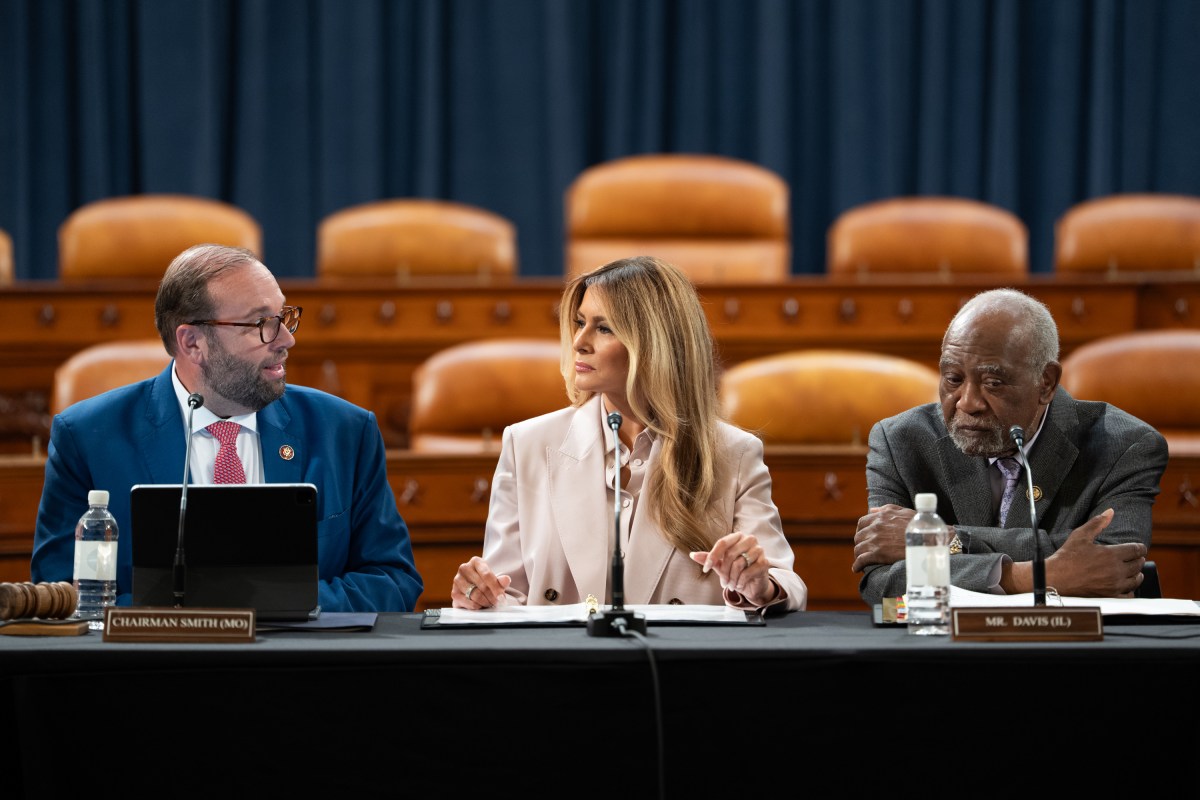 First Lady Melania Trump attends a roundtable discussion with the House Ways and Means Committee on protecting America’s Foster Care children, Wednesday, April 16, 2026, at the U.S. Capitol in Washington, D.C. (Official White House Photo by Andrea Hanks)