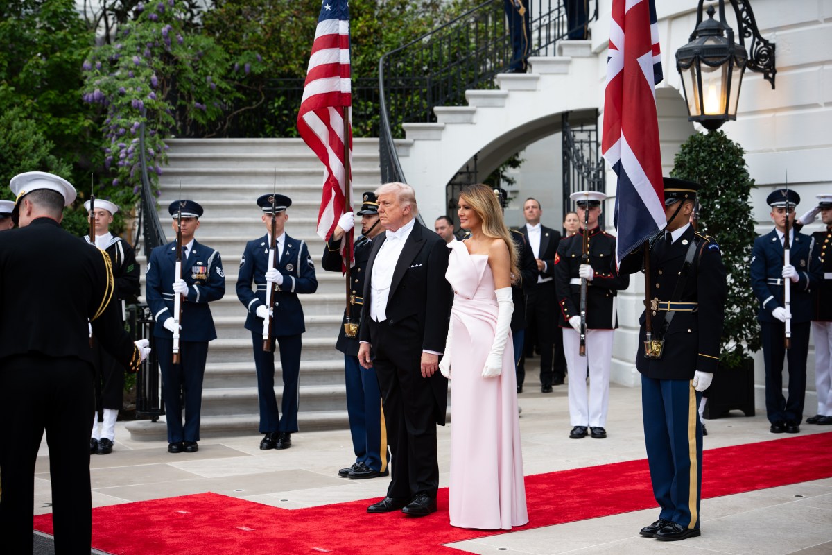 President Donald J. Trump and First Lady Melania Trump host a State Dinner for King Charles III and Queen Camilla of the United Kingdom, Tuesday, April 28, 2026, in the East Room of the White House. (Official White House Photo by Andrea Hanks)