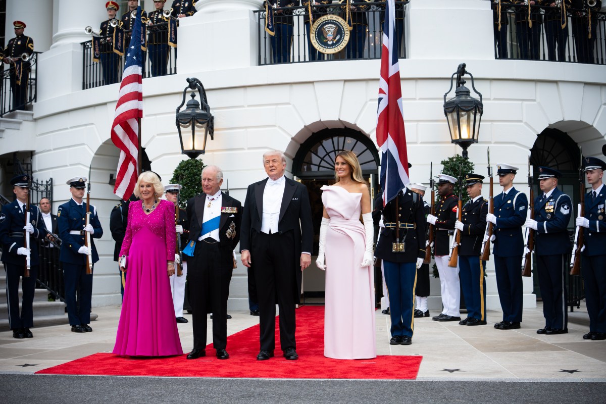 President Donald J. Trump and First Lady Melania Trump host a State Dinner for King Charles III and Queen Camilla of the United Kingdom, Tuesday, April 28, 2026, in the East Room of the White House. (Official White House Photo by Andrea Hanks)