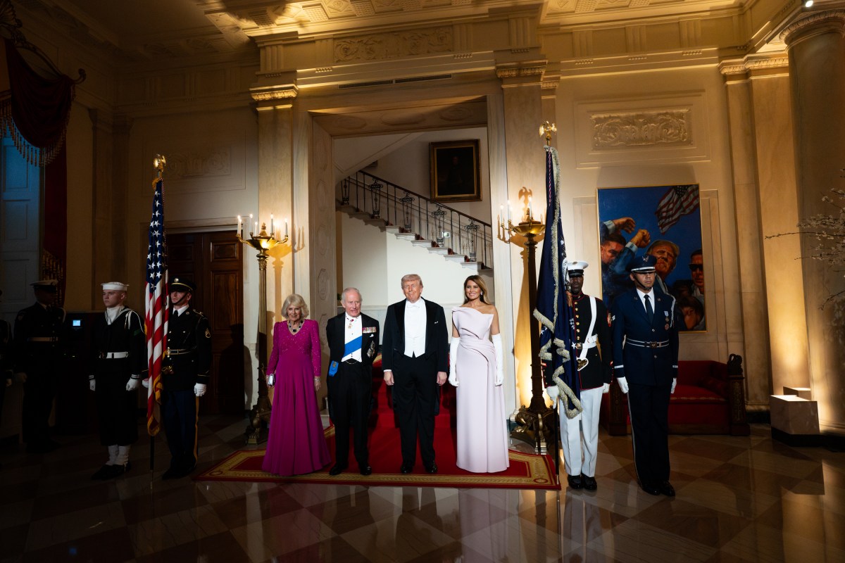 President Donald J. Trump and First Lady Melania Trump host a State Dinner for King Charles III and Queen Camilla of the United Kingdom, Tuesday, April 28, 2026, in the East Room of the White House. (Official White House Photo by Andrea Hanks)