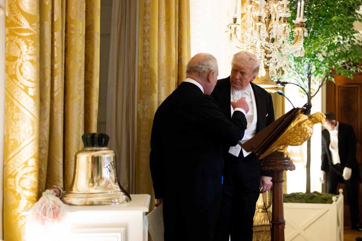 President Donald J. Trump and First Lady Melania Trump host a State Dinner for King Charles III and Queen Camilla of the United Kingdom, Tuesday, April 28, 2026, in the East Room of the White House. (Official White House Photo by Andrea Hanks)