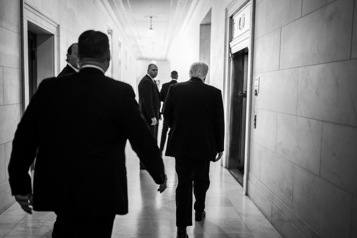 President Donald J. Trump departs the Supreme Court after attending oral arguments in the landmark birthright citizenship case, Wednesday, April 1, 2026. (Official White House Photo by Daniel Torok)
