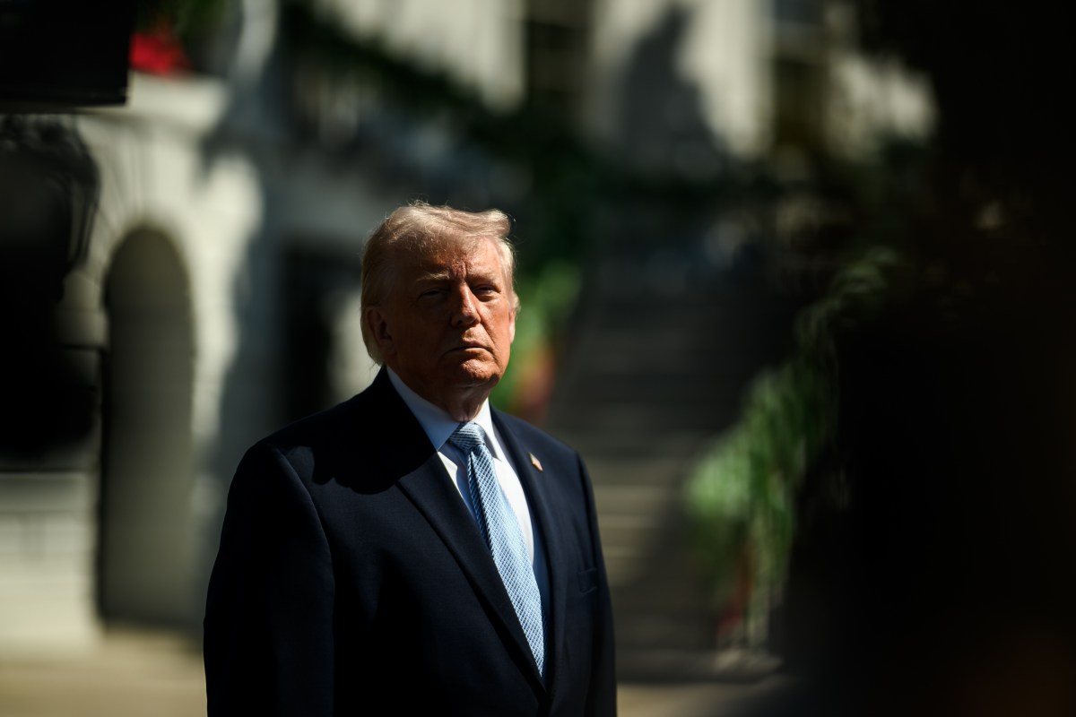 President Donald J. Trump speaks to members of the media before participating in the annual White House Easter Egg Roll, Monday, April 6, 2026. (Official White House Photo by Daniel Torok)