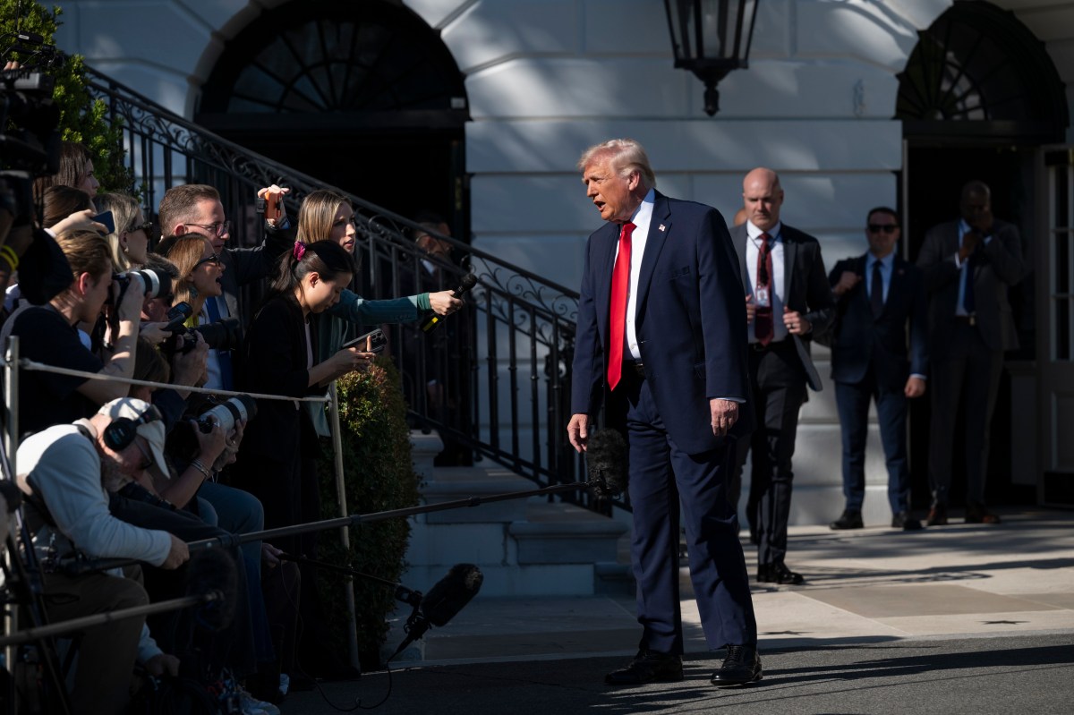 President Donald J. Trump boards Marine One on the South Lawn of the White House on Saturday, April 11, 2026, en route Joint Base Andrews for a trip to Miami, Florida. (Official White House Photo by Joyce N. Boghosian)