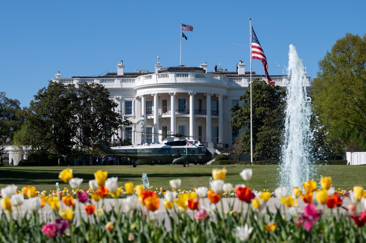 President Donald J. Trump boards Marine One on the South Lawn of the White House on Saturday, April 11, 2026, en route Joint Base Andrews for a trip to Miami, Florida. (Official White House Photo by Joyce N. Boghosian)
